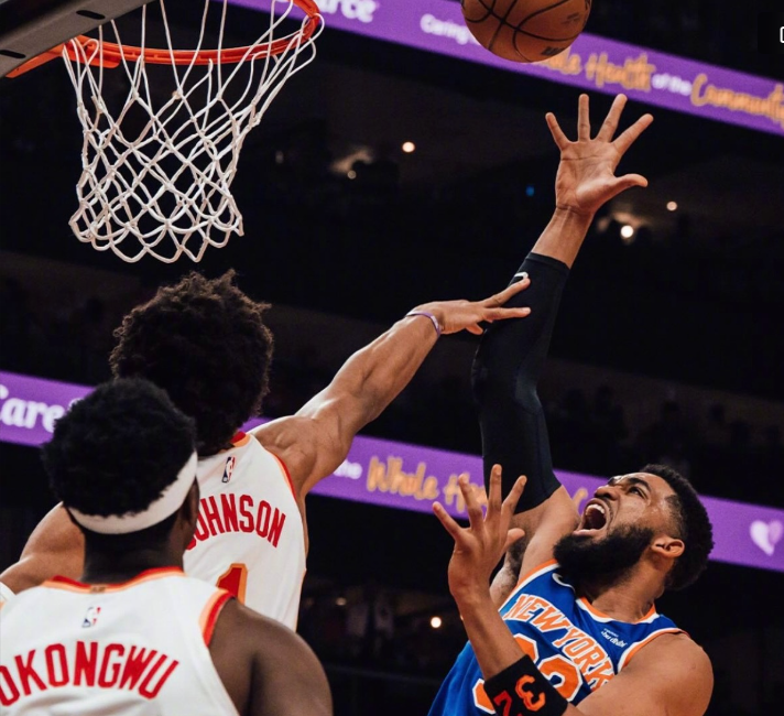 欧博官网-唐斯20+10+10创纪录完爆鹰王，布伦森打铁6失误，尼克斯大胜老鹰